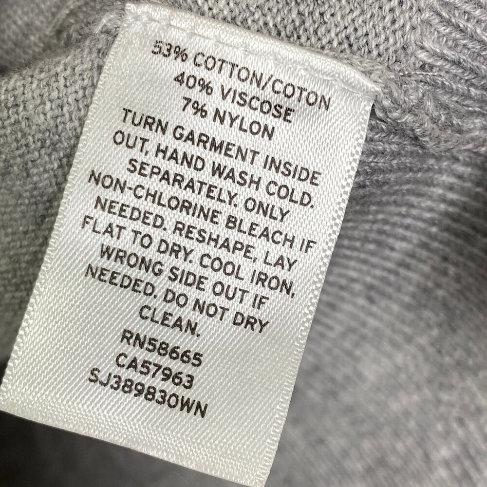 Sejour Women Grey Faux Pearl Button Down Cardigan Sweater Plus Size 1X - Picture 6 of 8